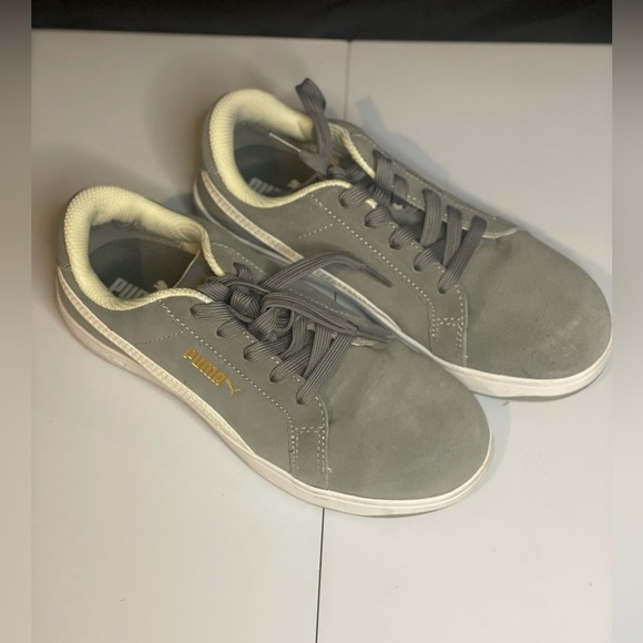 Puma‎ Safety Toe Composite Toe Gray and White Sneakers - Picture 3 of 6